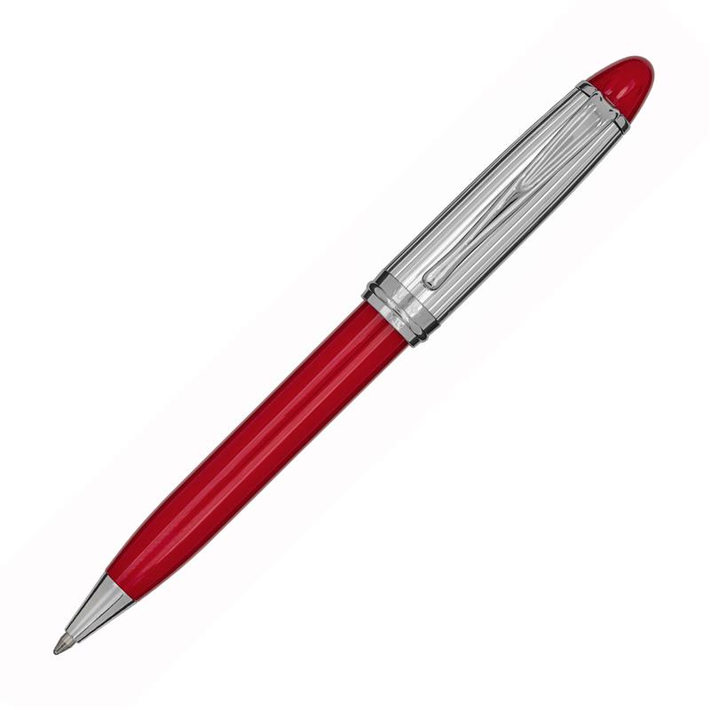 Aurora Ipsilon B34-CRP Red and Silver Ballpoint Pen - Penna a sfera