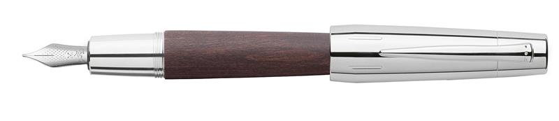 Faber-Castell E-MOTION Pear Wood Dark Brown - Fountain pen - penna Stilografica