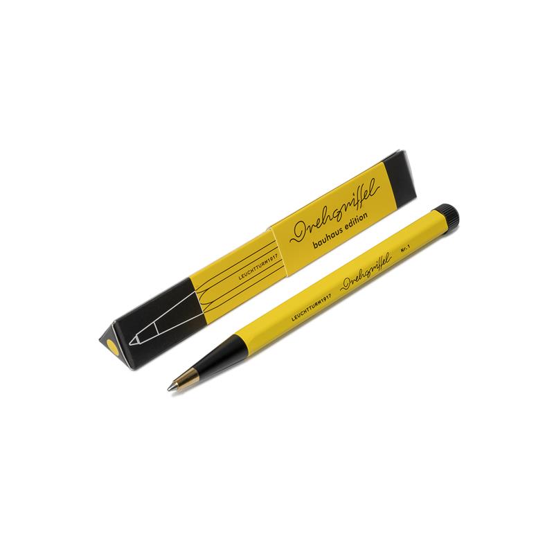 LEUCHTTURM 1917 Bauhaus Edition Lemon-Black Ballpoint Pen - Sfera