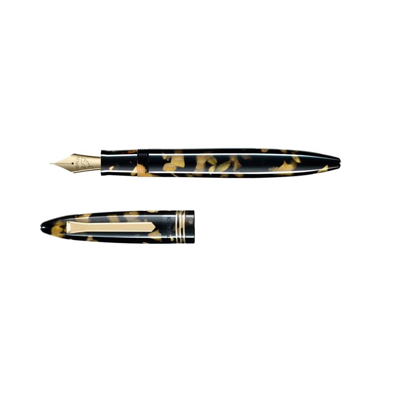 Tibaldi Bononia Black Gold Fountain Pen - Stilografica