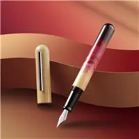 IKKAKU by Nahvalur: Gradient Urushi penna stilografica IKKAKU by Nahvalur Yan-Zhi (Vermilion)